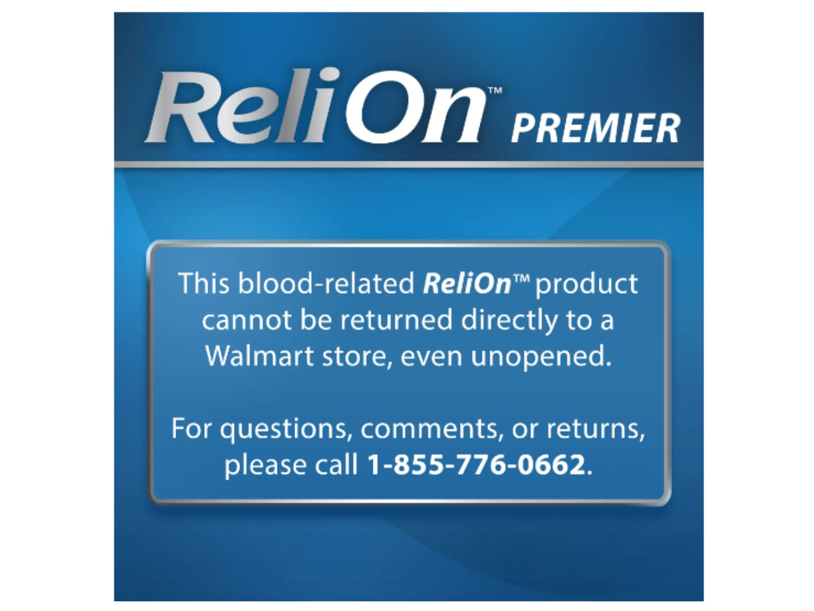 ReliOn Premier Blood Glucose Test Strips, 100 Count Bundle with Exclusive GABRENZ Fridge Magnet