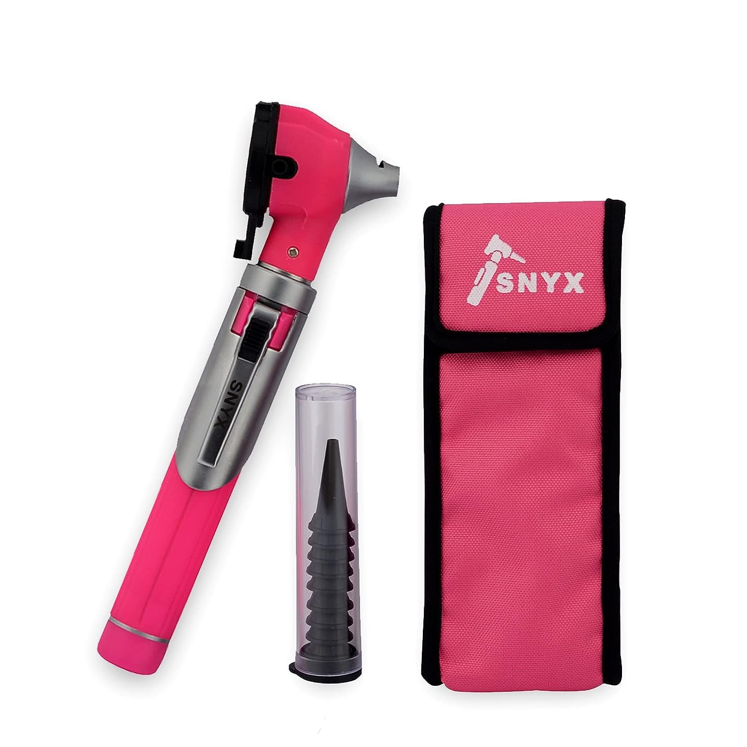 Pink Otoscope Ear Scope with Light, Ear Infection Detector, Pocket Size