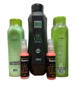 litro combo formula nueva tratamiento alisador keratina epa colombia + shampoo y acondicionador - producto natural que estimula el crecimiento del cabello, no contiene formol, no contiene amoniaco. (verde)