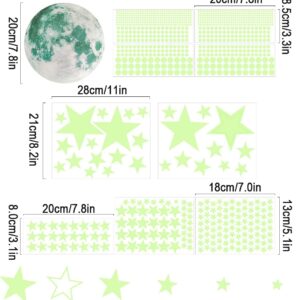 Glow in The Dark Stars Wall Stickers,Glowing Stars for Ceiling and Wall Decals,1049 Pcs,Ceiling Stars Glow in The Dark,Perfect for Kids Bedding Room,Play Room,Living Room,Wall Decorations,Baby Room