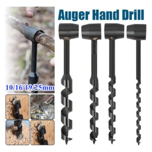 Altsuceser High Hardness Auger Bit, Multifunctional Drill Bit, Woodworking Drill for Metal Workshop Equipment Black 25