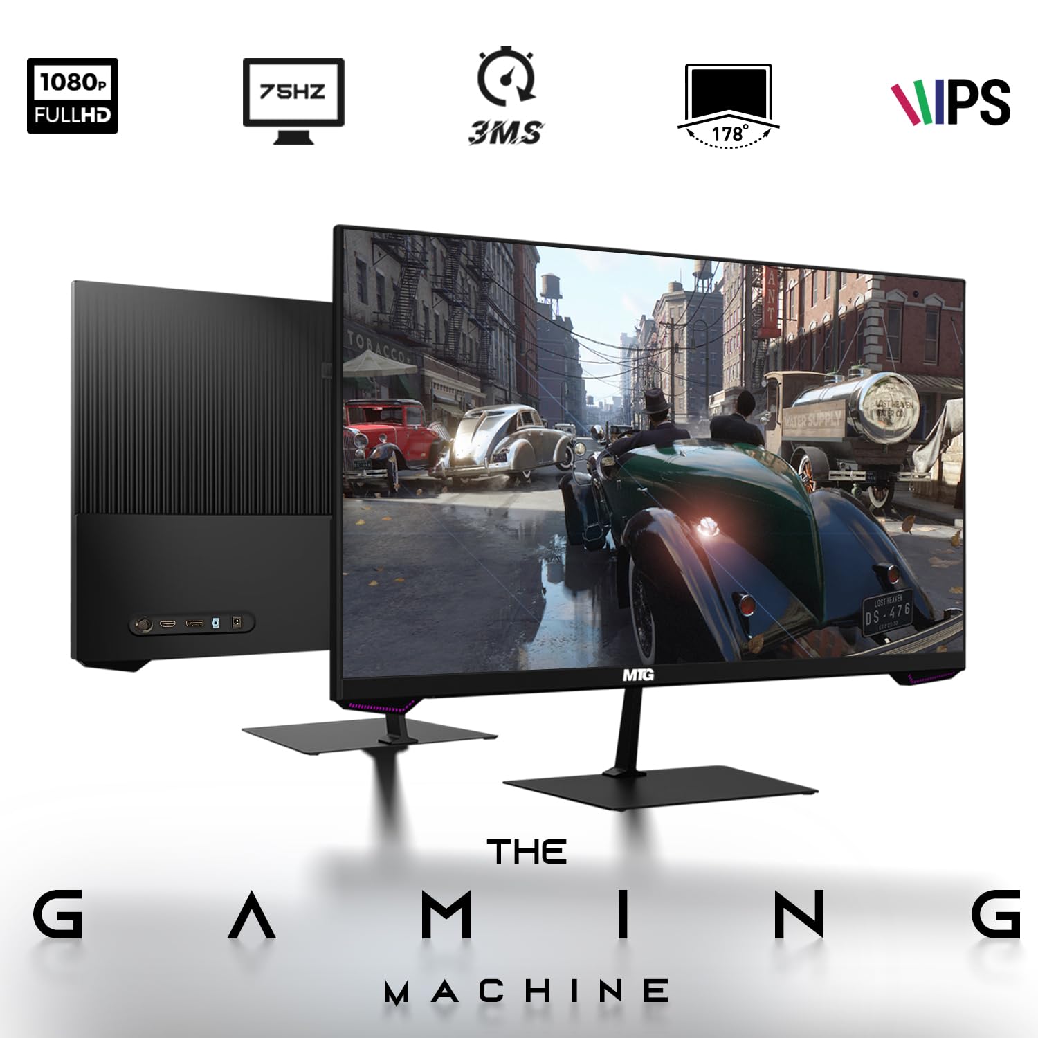 HP G3 Gaming Desktop PC, Intel Core i5 6th Gen, AMD RX 550 Graphics, 32GB RAM, 512GB SSD + 1TB HDD, MTG 27 Inch Monitor, RGB Keyboard Mouse, Speaker, Webcam, WiFi, Win 10 Pro (Renewed)