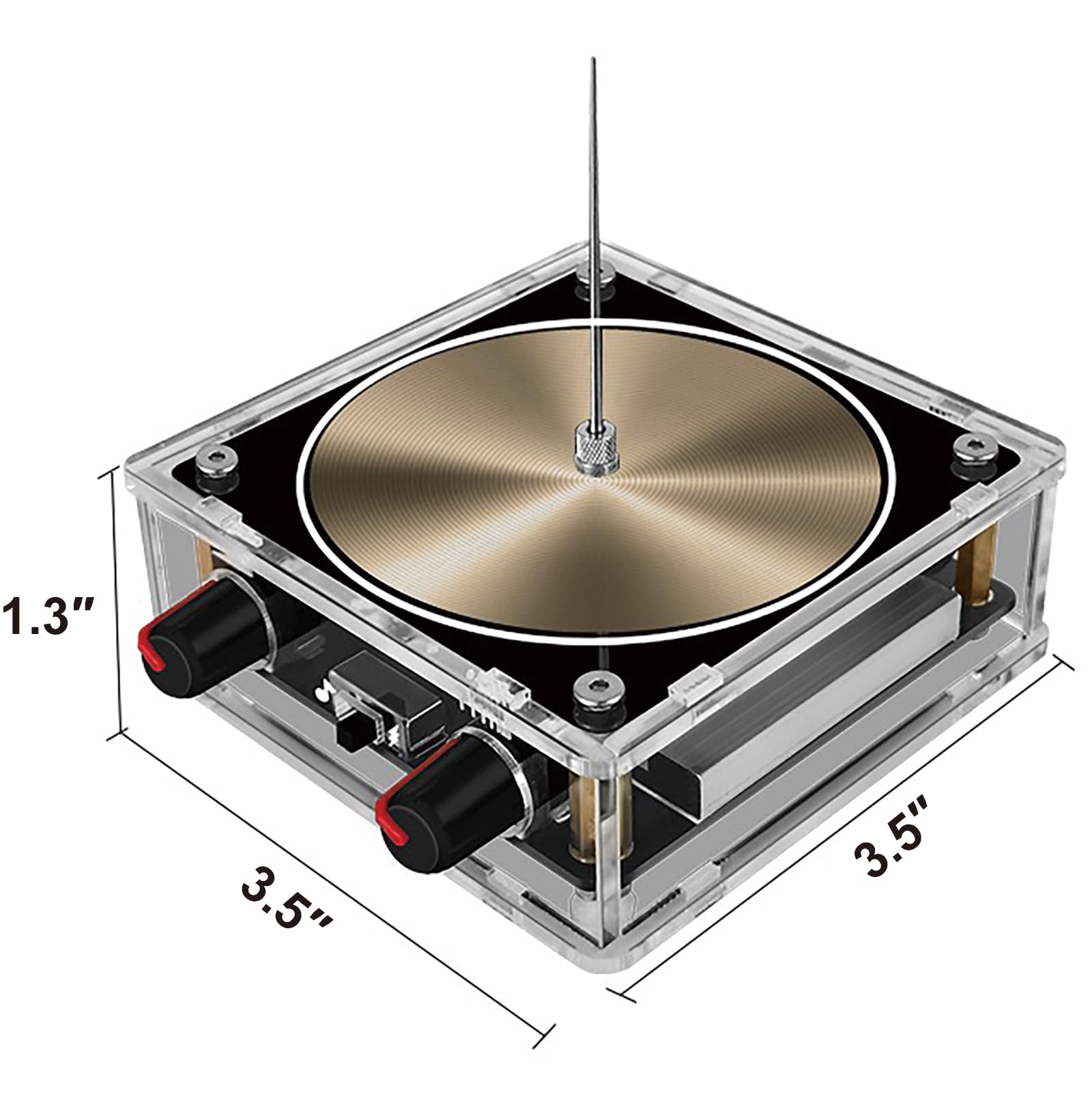 Bluetooth Music Tesla Coil 10 Cm Solid State Tesla Coil Kit Touchable Artificial Lightning Electric Power Wireless Transmission Model Arc Plasma Loudspeaker Science Experiment Tool Desktop Toy
