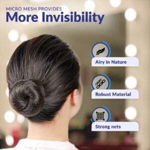 ZefeqCo Hair Net Black - 100Pcs – 24 inches Invisible Nylon Hair Nets for Women and Men - Perfect for Hair Bun, Sleeping, & Kitchen Food Service