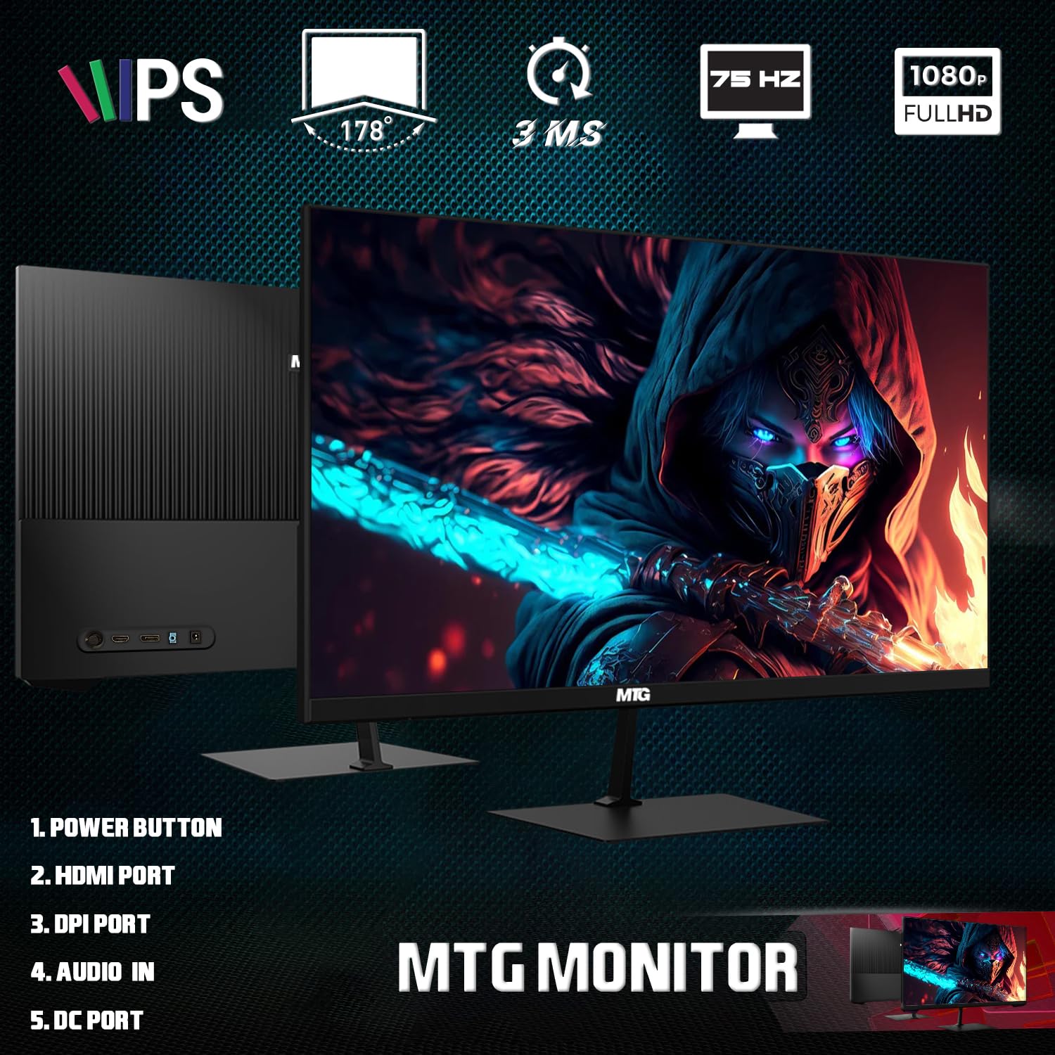 HP G3 RGB Computer PC Intel i5-6th Gen, AMD RX 550 Graphics, 32GB RAM, 240GB SSD + 2TB HDD, MTG New 24 Inch Monitor, RGB Keyboard Mouse, Headphone, Webcam, Win 10 Pro (Renewed)