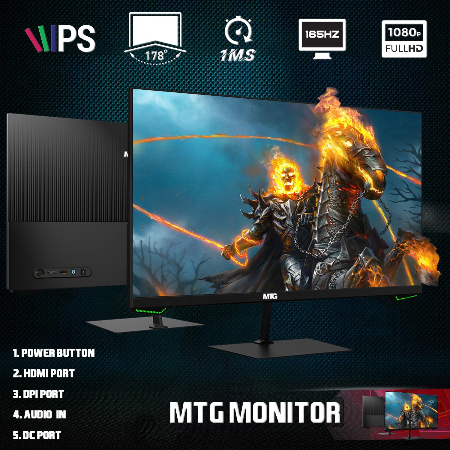 HP G3 RGB Computer PC Intel i5-6th Gen, AMD RX 550 Graphics, 32GB RAM, 1TB SSD + 3TB HDD, MTG New 27 Inch Dual Monitor, RGB Keyboard Mouse, Headphone, Webcam, Win 10 Pro (Renewed)