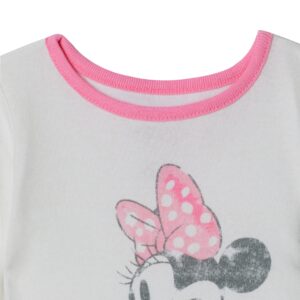 Disney Baby Girls' Minnie Mouse Snug Fit Cotton Pajamas (24 months, Minnie Bow)