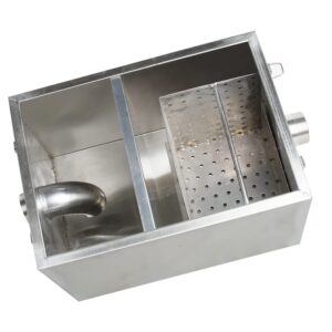 Grease Interceptor Commercial Grease Trap Detachable for Cafeteria Restaurant Commercial Use US Shipment 3-5 Days Delivery