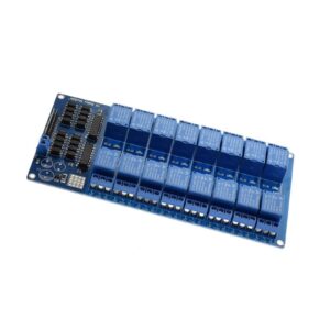 HIIGH 1PCS 5V 16 Channel Relay Module for ARM AVR DSP Electronic Relay Plate Belt Optocoupler Isolation (Color : 12V 16 Channel Relay)