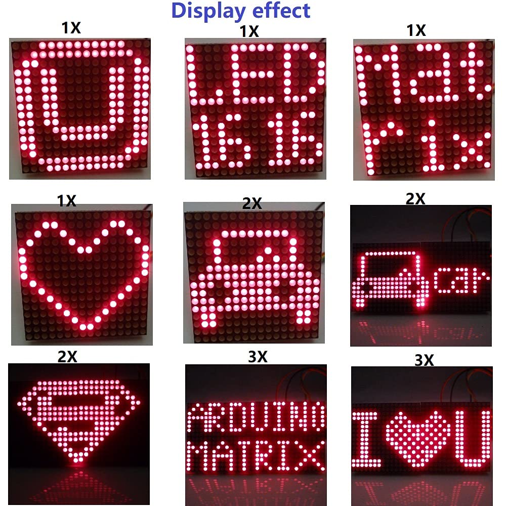 with for ARDUINO Sketch 16x16 Matrix Dot Red Mini LED Display (1)