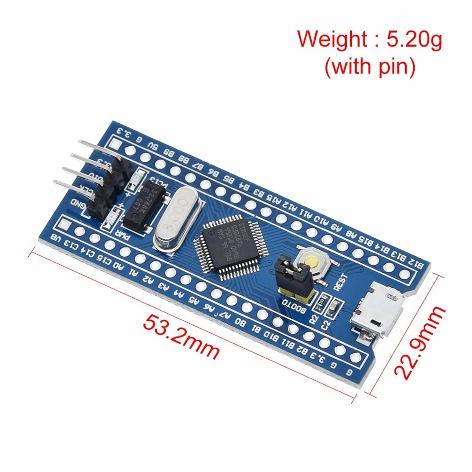 HIFASI STM32F030C8T6 ARM STM32 Minimum System Development Board Module 1Pcs