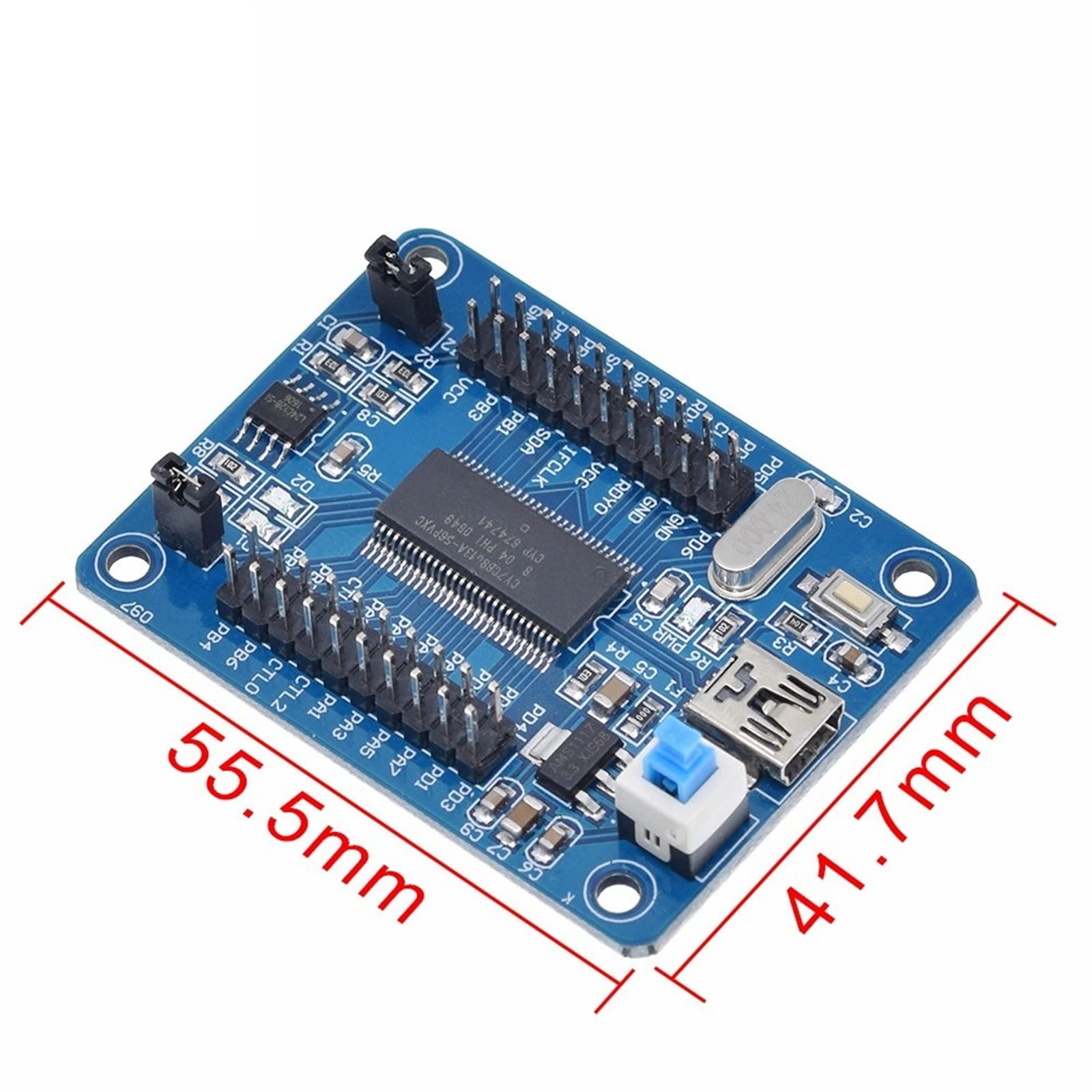 NHOSS EZ-USB FX2LP CY7C68013A USB Core Board Development Board USB Logic Analyzer with I2C Serial SPI Interface Module Mini USB