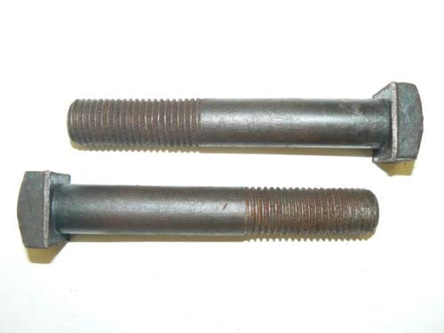 7/8"-9 x 5 1/2" Square Head Machine Bolts - Plain Steel Finish - Lot of 5 Pcs. HQ