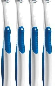 Oral-B Cross Action Gentle Clean Manual Toothbrush 35 Extra Soft (Colors Vary) - Pack of 4