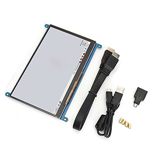 Jeanoko Touch Screen, 5V Power Supply Screen for Raspberry 1024x600 High Resolution LED Backlight for 4B