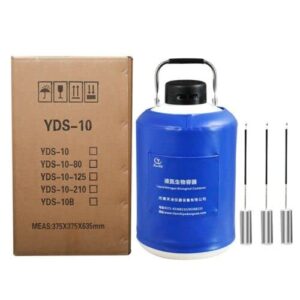 Portable 6L Liquid Nitrogen Storage Tank Static Cryogenic Container with Straps