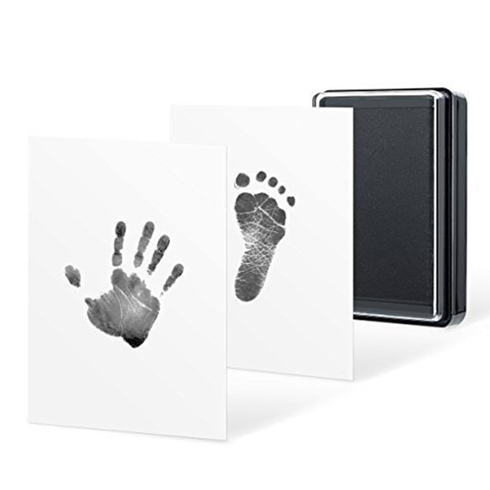 Baby Hand and Footprint Kit,Newborn Baby Clean Ink Pad Kit,Inkless Print Kit Pet Paw Stamp Print Kit for Baby Feet and Hands, Family Keepsake