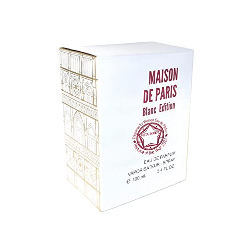 META-BOSEM Mason de Paris+Parisian Oud+Blanc Edition Women Perfume Collection, Eau de Parfum Natural Spray - Fresh Scent - Holiday Gift Set (Pack of 3) Each 3.4 Fl Oz, Total 10.2 Fl Oz