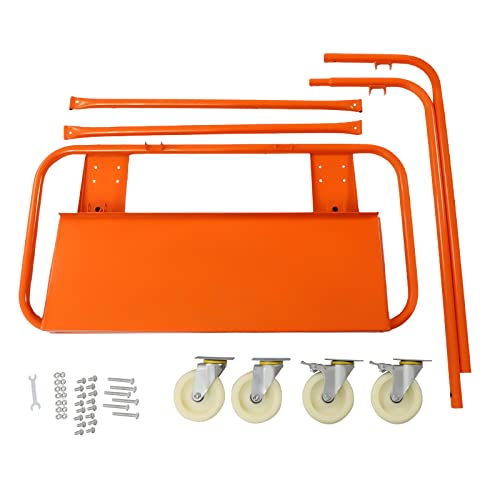 Drywall Cart Drywall Sheet Carts Heavy Duty Plasterboard Trolley w/Four Wheels Service Dolly for Handling Sheetrock Sheet Panel Trolley Plate Dollies Panel Truck,2200lbs Load