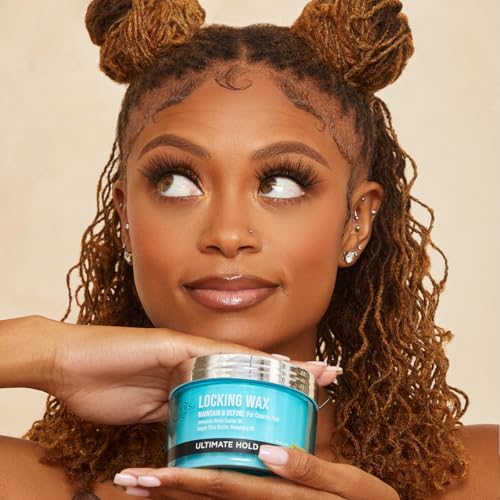 KISS COLORS & CARE Ultimate Hold Locking Wax, 6 oz. - starts and maintains locs with long lasting hold and no build up. Ideal for thicker hair textures