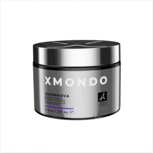 xmondo hair supernova blonde toning reparative mask | vegan formula reduces unwanted brassy & yellow tones on blonde, highlighted, and gray hair | 8 fl oz, 1-pack