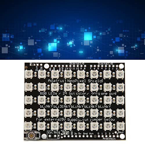 Naroote Color Light Development Board, 40 Bit WS2812B 5050 RGB LED Full Color Integrated Controller for Bars