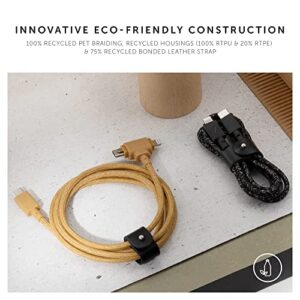 Native Union Belt Cable Duo – 5ft Ultra-Strong Braided Universal Charging Cable – Made with Recycled Materials – 2-in-1 Multi-Device MFi Certified Connectors for Lightning & Type-C Devices (Cosmos)