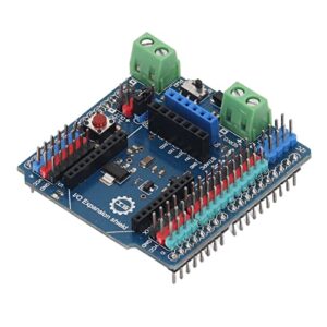 Sensor Expansion Module, Sensor Expansion Board 3.3V 5V 3P 14 Digital 6 Analog Ports Practical Plug and Play Support External Power Supply for DIY