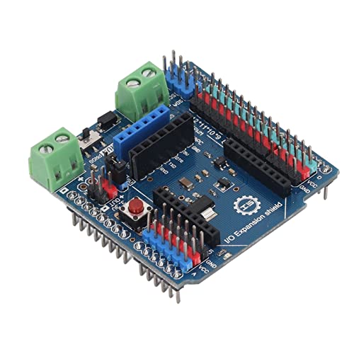 Sensor Expansion Module, Sensor Expansion Board 3.3V 5V 3P 14 Digital 6 Analog Ports Practical Plug and Play Support External Power Supply for DIY