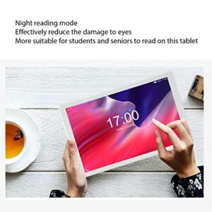 Yoidesu 10 Inch Tablet, WiFi Tablet for 11 Octa Core Support 3G WiFi 3GB RAM 64GB ROM, Dual SIM HD IPS Screen Tablet 100‑240V