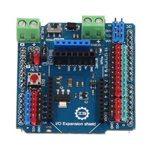 sensor expansion module, sensor expansion board 3.3v 5v 3p 14 digital 6 analog ports practical plug and play support external power supply for diy