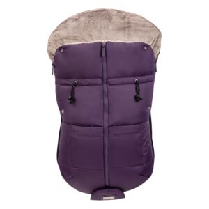 agacas infant car seat cover, baby carrier cover - bunting bag accessories for newborn/infant - water repellent shearing blanket, keeps babies warm and cozy in winter - lavender