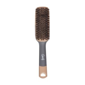 Goody Detangle It Boar Bristle Hair Brush, Use as a Detangling Brush or Styling Brush, Conditions & Boosts Shine, Helps Tackle Knots & Reduce Frizz, For Wet or Dry Hair, Brown/Grey