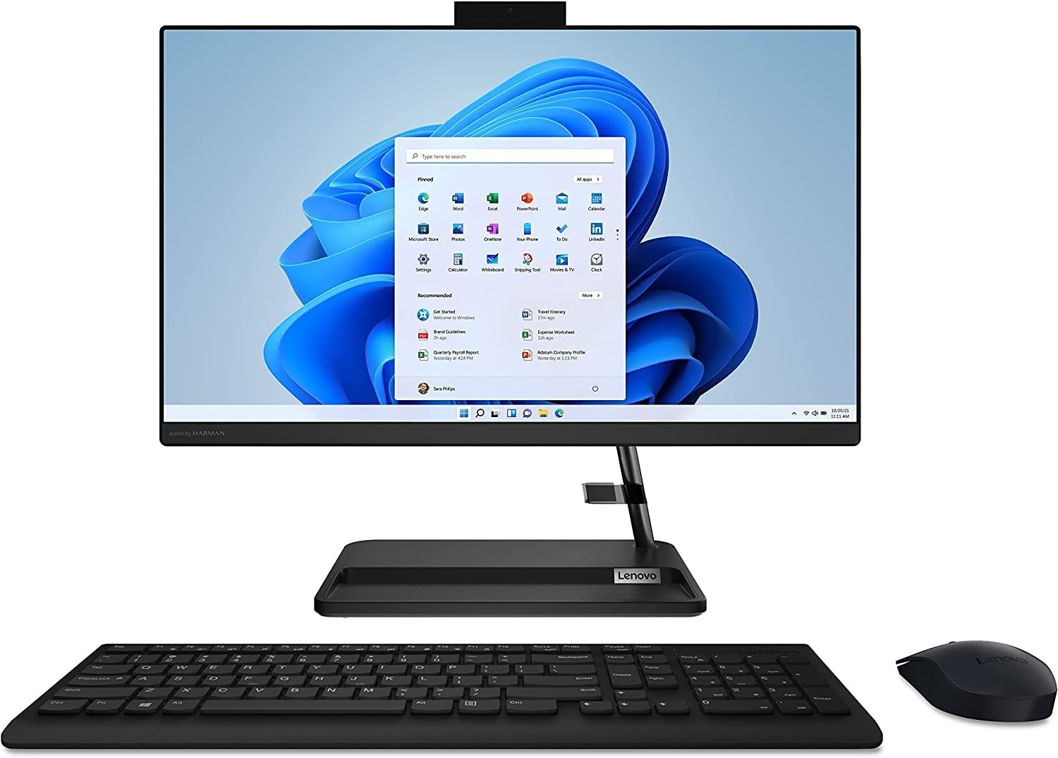 Lenovo Newest IdeaCenter 22" FHD WVA AIO Desktop, 12th Gen Intel i3-1220P 10-Core, 16GB DDR4 256GB NVMe SSD, Intel UHD Graphics, WIFI 6, HDMI, Webcam, RJ-45, Win11 Home