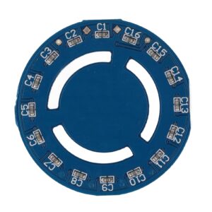 LED Ring Lamp Board, Ring RGB LED 5V 2 Pcs for Lighting Electrical and Engineering