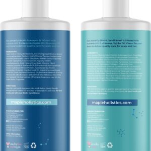 Hair Growth and Thickening Set for Women and Men - Biotin Infused Shampoo, Conditioner, and Hair Thickening Serum with Castor and Rosemary Oil