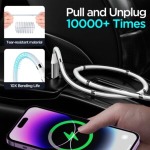 Magnetic Charging Cable,(6FT) Super Organized Charging Magnetic Absorption Nano Data Cable for Phone 14 pro max/13/12/11/XS/XS Max/XR/X/8/8 Plus/7/7 Plus/6s/6s Plus/6/6 Plus/SE/5s/5c/5/Pad/Pod-2 Pack