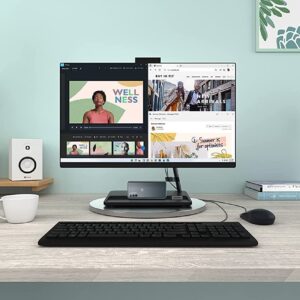 Lenovo Latest IdeaCenter AIO Desktop | 22" FHD WVA Display | Intel 10-Core i3-1220P | UHD Graphics | 32GB DDR4 1TB NVMe SSD | WiFi 6 | HDMI | Webcam | DVD-RW | RJ-45 | Windows 11 Home