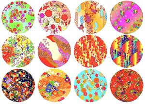 kudos.jp envelope seals japanese pattern round stickers - gift packing decorative label 48 pcs (cherry blossoms)