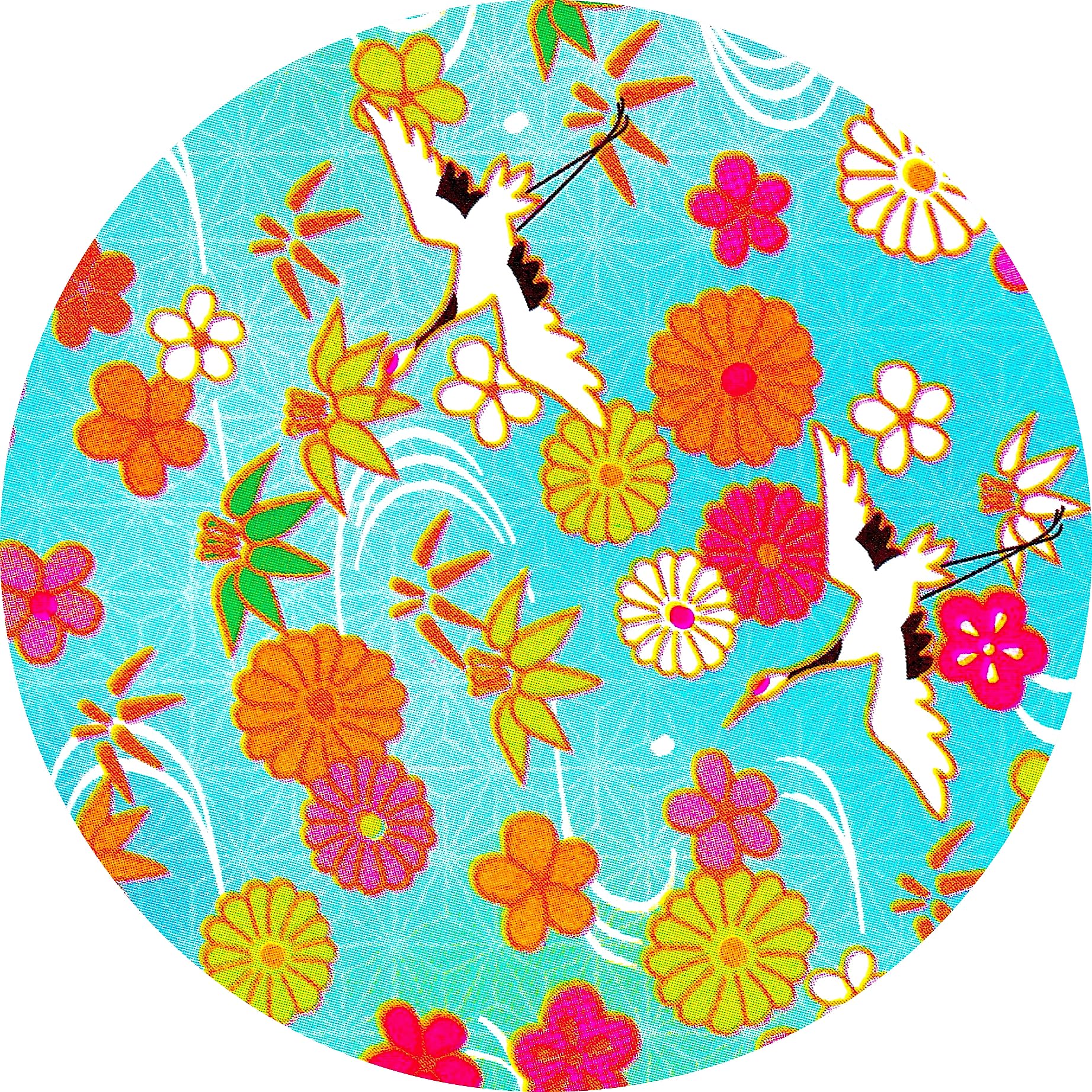 KUDOS.JP Envelope Seals Japanese Pattern Round Stickers - Gift Packing Decorative Label 48 Pcs (Cherry Blossoms)