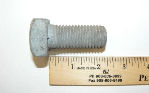 7/8"-9 x 2" Long Galv. Square Head Machine Bolts - (15 Pcs.) HQ