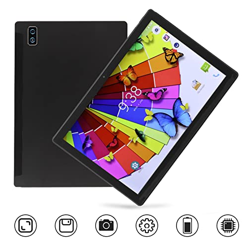 Zerodis 10.1 Inch Tablet, 100-240V 1080x1920 IPS Screen Portable Tablet for Home for Travel (US Plug)