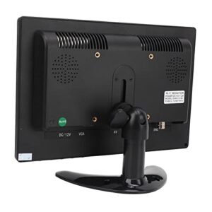 HD Monitor, 10.1 Inch DVR Monitor Screen TFT LED Multiinput Interface for Laptop (US Plug)