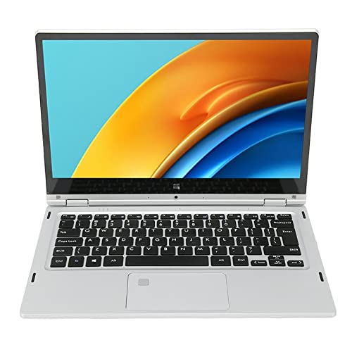 Jaerb 13.3 Inch Laptop, Laptop Computer 360 Degrees Convertible 6000mAh 100‑240V 2.4G 5G WiFi for Game (16+1TB US Plug)