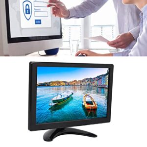 HD Monitor, 10.1 Inch DVR Monitor Screen TFT LED Multiinput Interface for Laptop (US Plug)