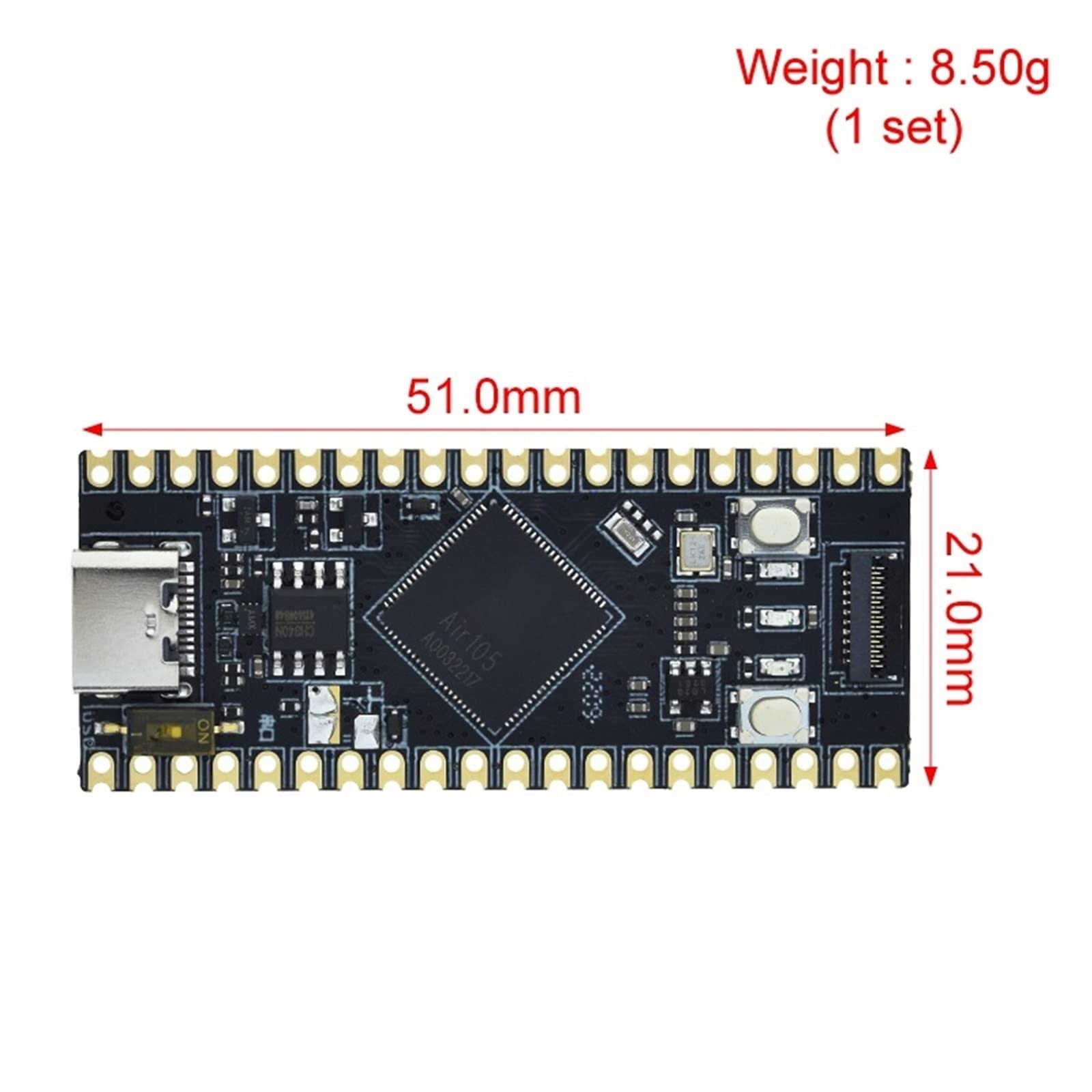 Air105 640kb RAM + 4MB Falsh 204Mhz Development Board MCU with 30W Camera Compatible STM32 1Pcs