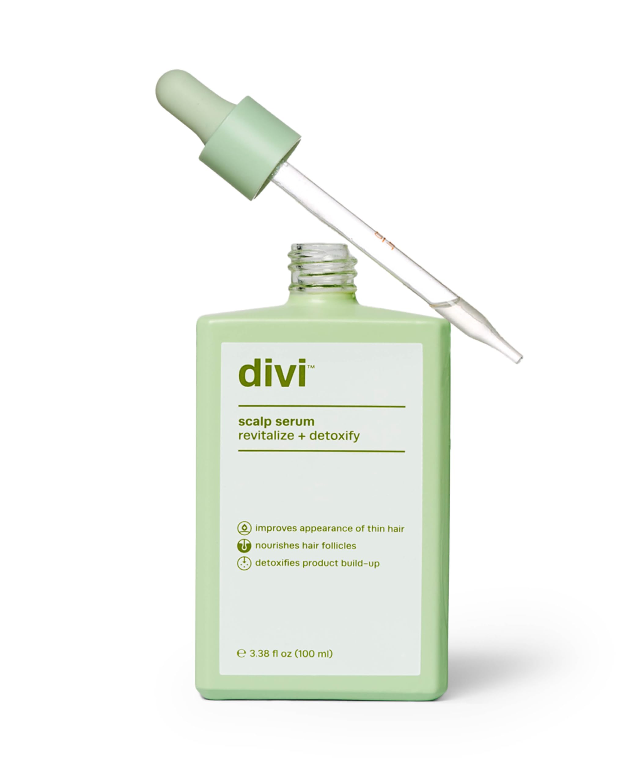 Divi Hair Scalp Serum for Women and Men - Revitalize and Balance Your Scalp - Improves Appearance of Thinning Hair, Nourishes the Scalp and Helps Remove Product and Oil Buildup, 100ml