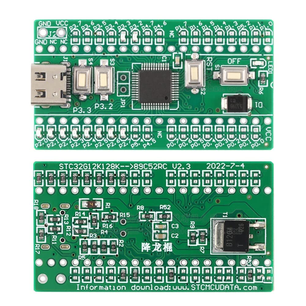 DONGKER STC32G12K128 Development Board,1.9V~5.5V 8051 MCU Controller System Board Core Learning Module for Embedded System Development