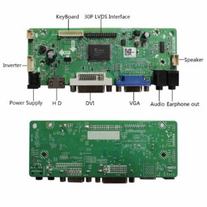 A-MIND HD-MI VGA LCD Controller Board Work for M170ETN01.1 17" 19" 1280x1024 M170EG01 LTM170EU LM190E02 HSD190ME12 TFT-LCD Screen Panel Replacement