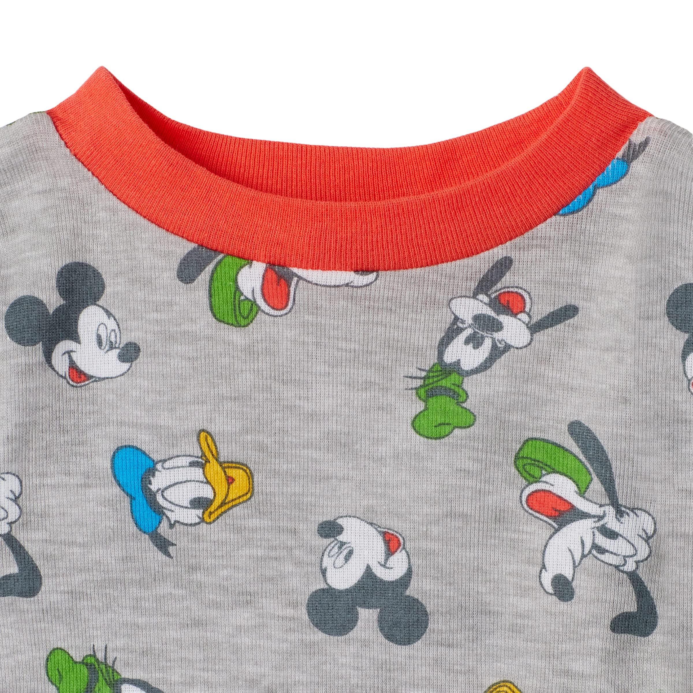 Disney Baby Boys' Mickey Mouse 4-Piece Snug Fit Cotton Pajamas (as1, age, 24_months, Hello There)